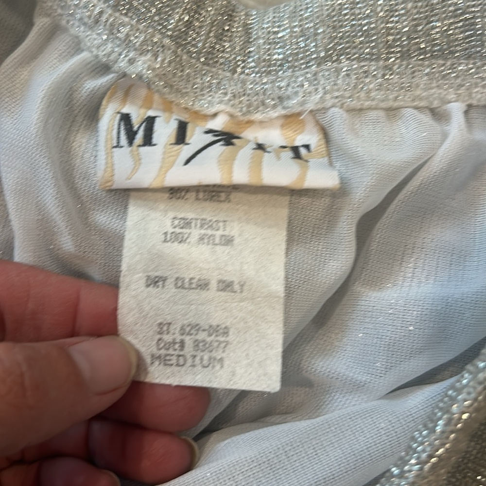 Vintage Mixit silver skirt M - Picture 3 of 4